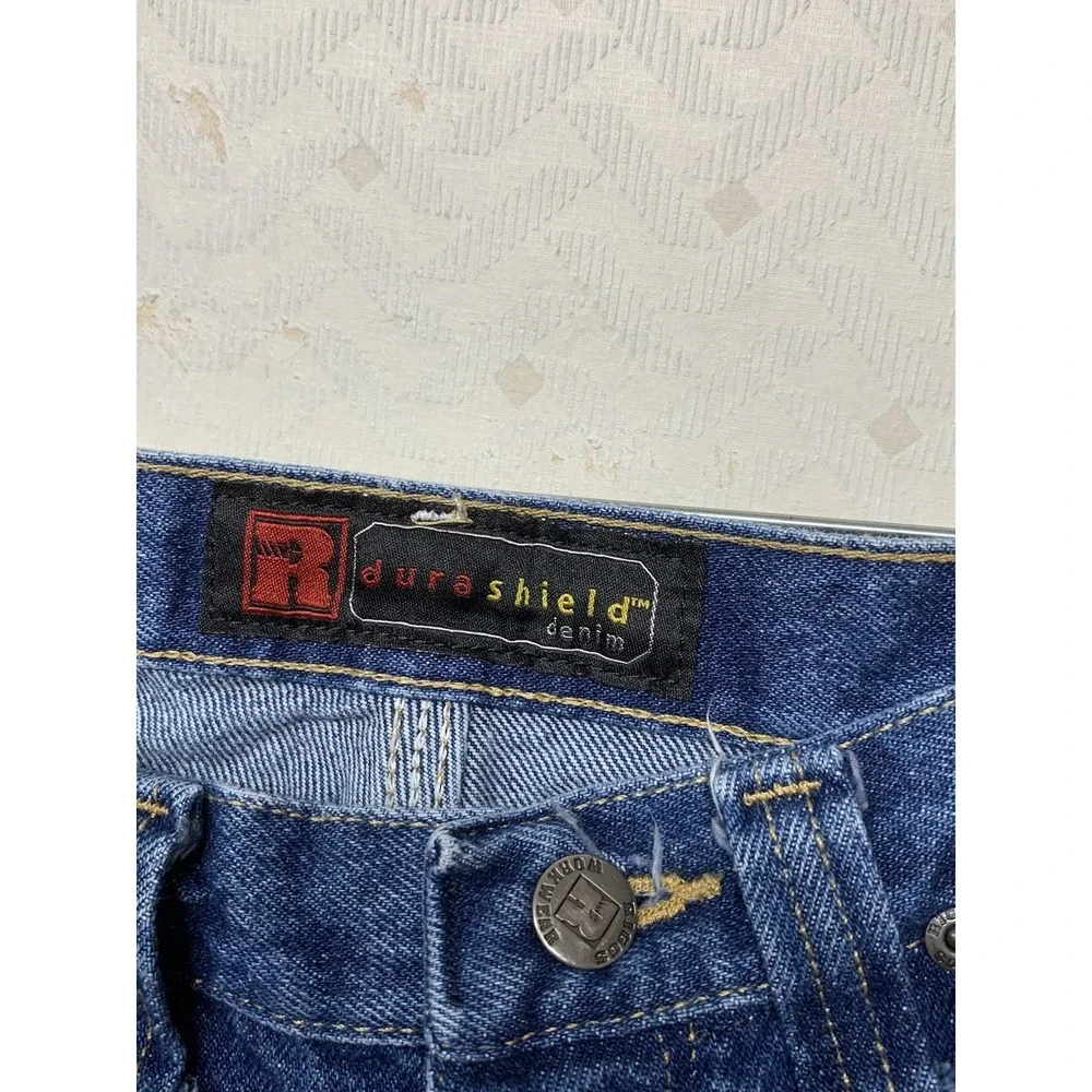 Wrangler Riggs‎ Durashield Jeans Mens Carpenter 32x32 Fits 31x31 Blue Denim Work